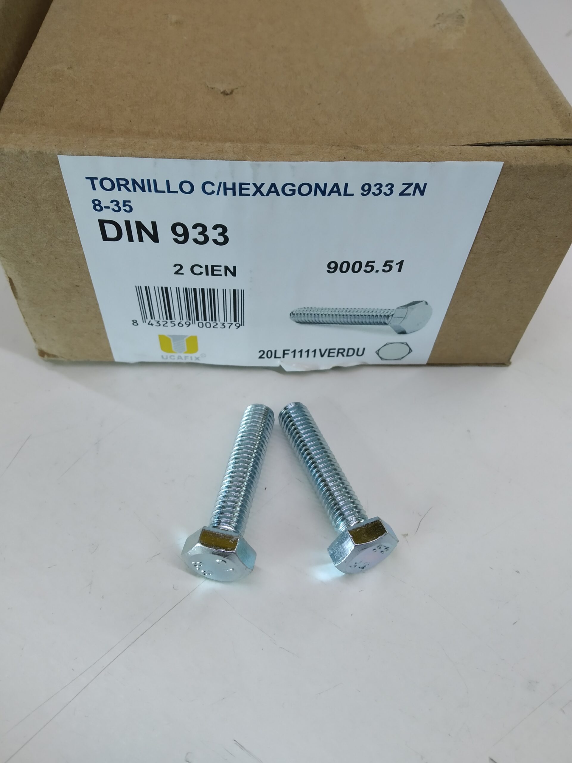 Etiqueta Parafusos M8x35